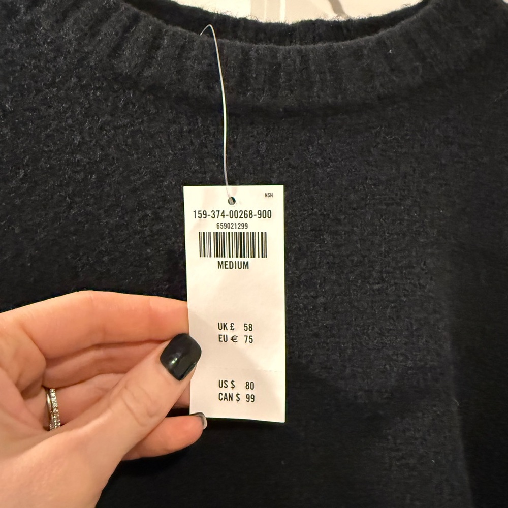 Abercrombie Black Knit Sweater Dress - Picture 2 of 2